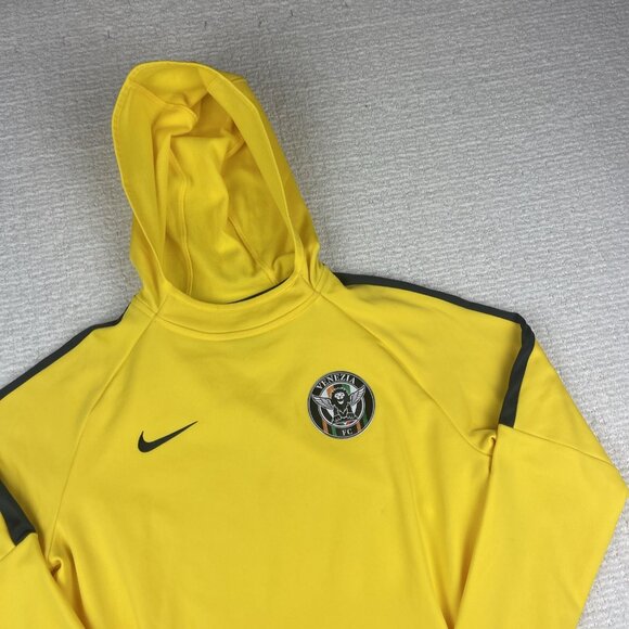 Nike Venezia Fc  Kids Hoodie Size L 12-13 YO Yellow Maglia Sweater  Soccer Club - Picture 2 of 14